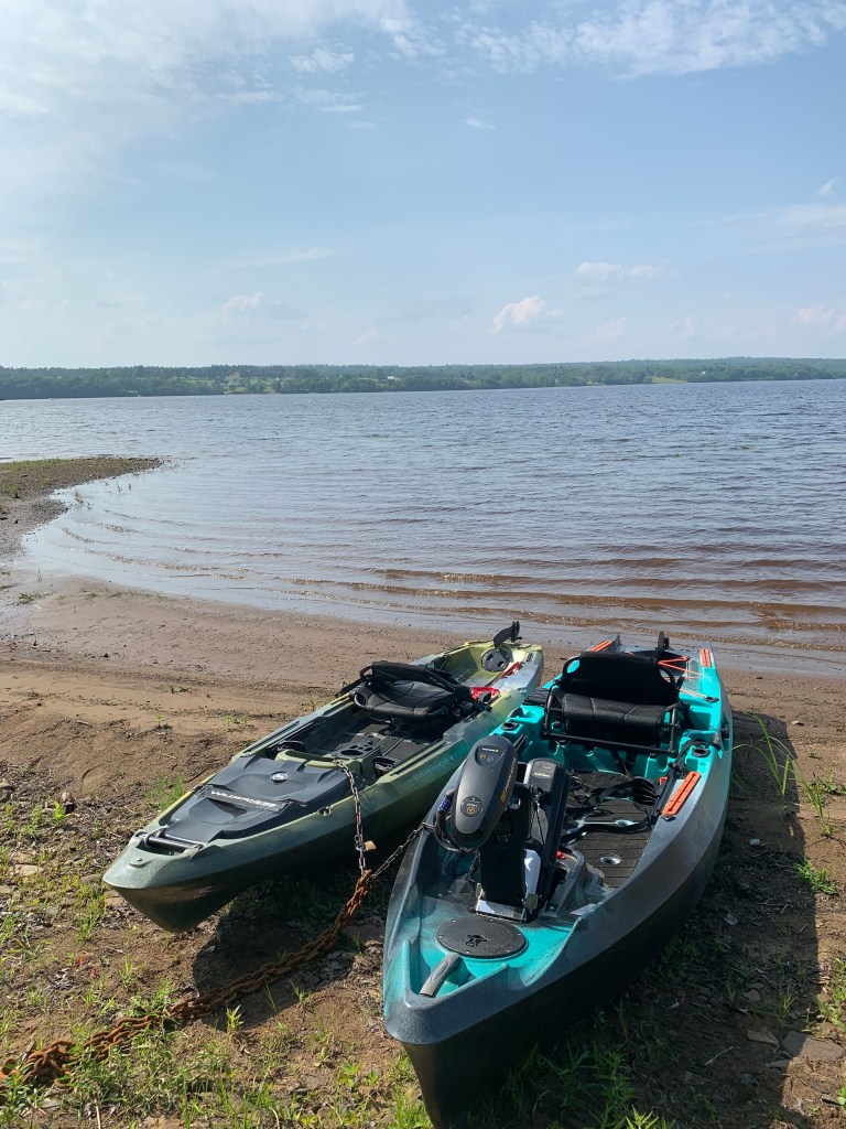 Sandy beach on the east coast waterfront of Washademoak Lake